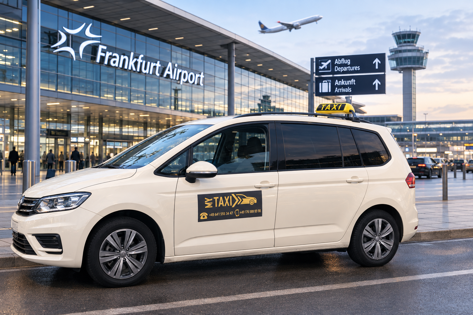 Flughafentransfer mit Taxi und Gepäckservice ab Wetzlar